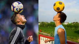 I tried to copy the BEST PRO Footballer FREESTYLE SKILLS 🔥🇳🇵 [ Naymer, Cristiano Ronaldo &amp; More ]