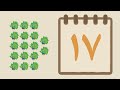 الأرقام العربية تعلم معنا الرقم سبعة عشر 17 Arabic Numbers Let S Learn Number 17