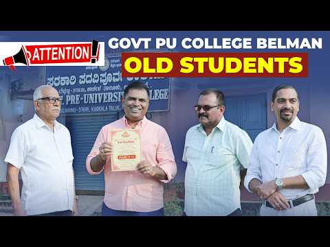 Govt PU College Belmannu – Let’s Meet Again & Relive Our Golden Days!