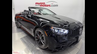 2023 Mercedes-Benz AMG E53 Cabriolet 3.0L I-Line 6 Hybrid 429hp 9 Speed Black on Red/Black 10K kms