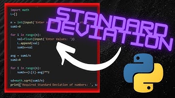 Calculate STANDARD DEVIATION like this in PYTHON Using a LIST