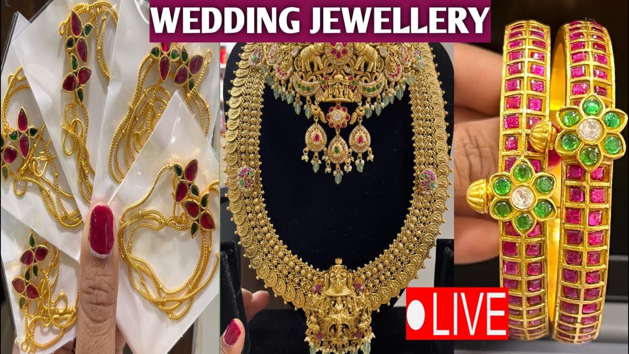 Madhu Vlogs And Collections is live…wedding jewellery 🥳🥳9491141680