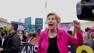 Full 'I am angry!'  Elizabeth Warren lambasts supreme court after draft abortion opinion leak Update