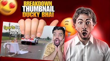 how to make thumbnail like ducky bhai in picsart