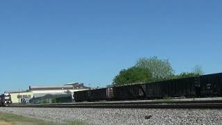 Ns Bessemer Run With Ns Horse Head Ex Conrail Sd40-2 South Bound Mixed Freight Train