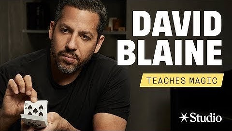 David Blaine Teaches Magic on Studio