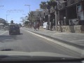 driving down protaras  main strip cyprus to fig tree bay