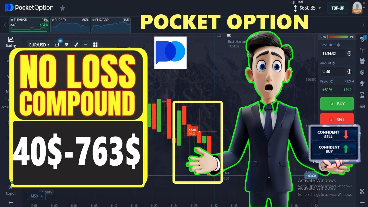 SUPER BOT FOR POCKET OPTION | COMPOUND 40$-763$ LIVE | BINARY OPTION TRADING ROBOT 🎯💵