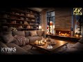 Calming LOfi Atmosphere, Peaceful Ambience w/ Fireplace, Thunderstorm, Rain [NEW [HQ] LOfi]