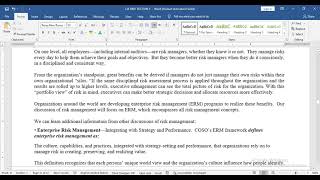 CIA Part 1 - 2020 - Lecture 16 -  Risk Management Fundamentals