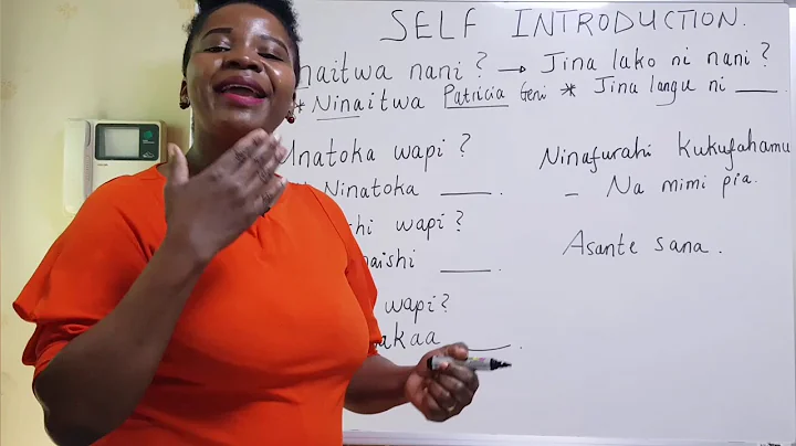 HOW TO INTRODUCE YOURSELF IN SWAHILI..BEGINNE...  ...