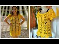 Saída de Praia ou Vestido De Crochê / Tutorial Passo a Passo