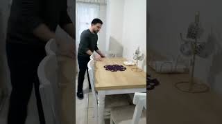 Çift Taraflı Açılır Mutfak Masa Sandalye