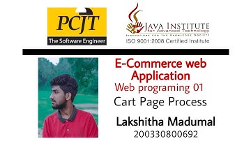 Cart Page Process | eShop Project | Java Institute