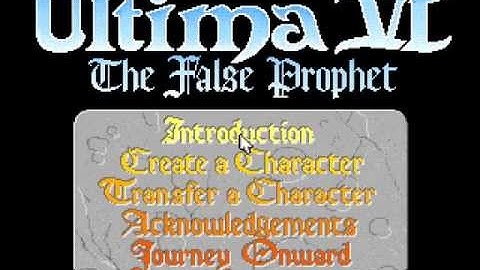Ultima VI Introduction with Roland LAPC-I