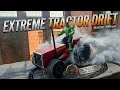 Rc tractor in full drifting mood