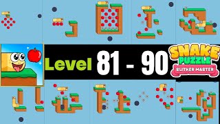 Snake puzzle : slither master level 81 - 90 solution walkthrough