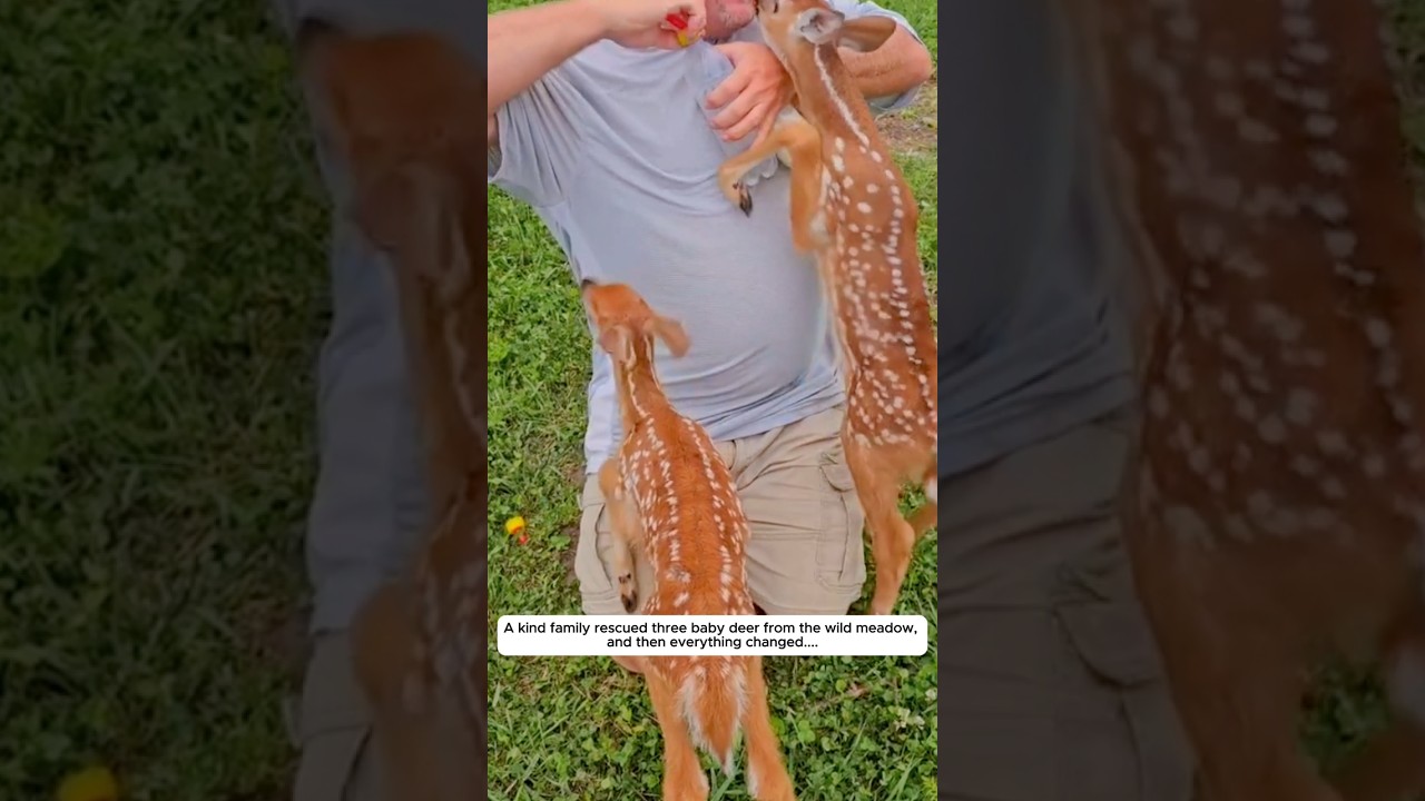 Они спасли трёх оленей. 