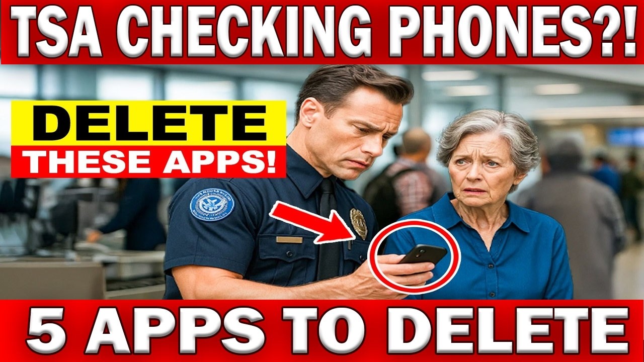 🚨 TSA Phone Checks 2026 | 5 Apps Seniors Must Delete | Travel Warning