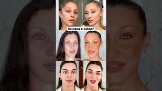 No makeup or makeup? 💄✨#arianagrande #bellahadid #kendaljenner #vogue