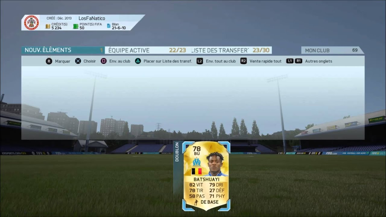 Achat-revente Fifa 16 