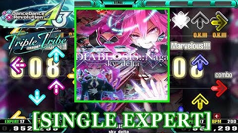 【DDR A3】 DIABLOSIS::Nāga / sky_delta [SINGLE EXPERT] 譜面確認+Clap
