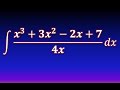 24. Integral de una división (cociente) entre polinomios