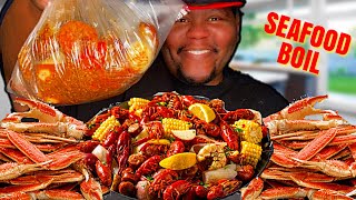 SEAFOOD BOIL IN A BAG | KING CRAB KNUCKLES | LOBSTER TAILS | COLOSSAL SHRIMP | JALAPEÑO SAUSAGES