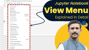 Jupyter Notebook View Menu Explained | Complete Tutorial with Examples