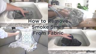 The smell of smoke can seep into fabrics and stay there even after
washing. removing from fabric is actually simple to do with a few
house...