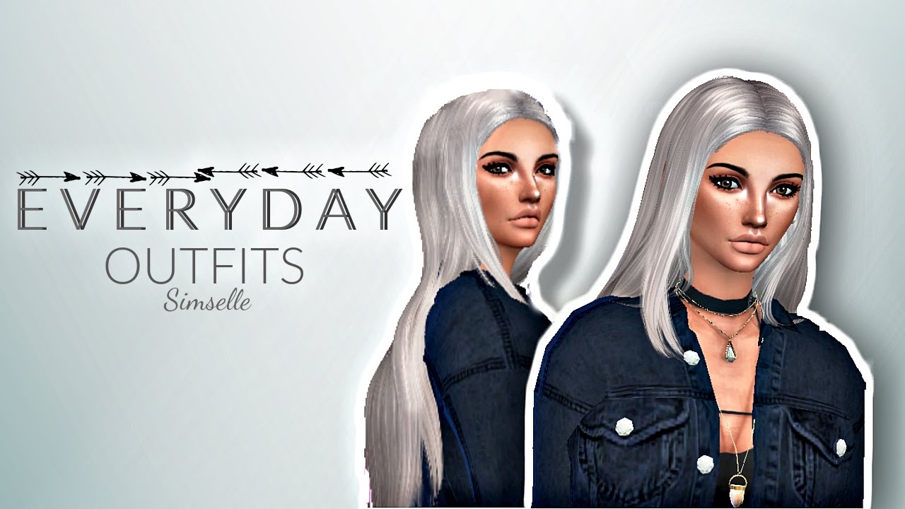 The Sims 4: Create A Sim | EVERYDAY + FULL CC LIST - YouTube