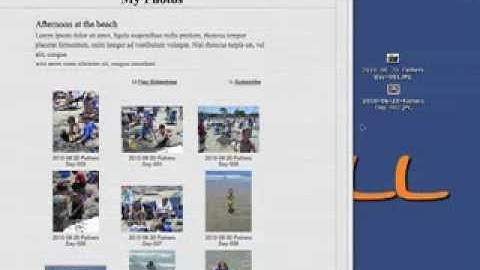 Add photos to iWeb Photo page