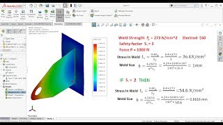 Weld check simulation Weld Simulation in Solidworks