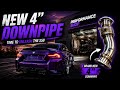 Installing a 4 inch Downpipe on My 700HP G87 M2! Changed the cars sound exhaust note 
