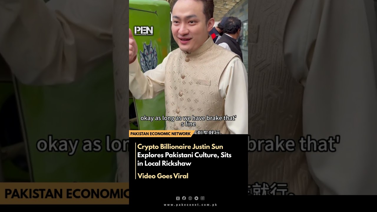 Crypto Billionaire Justin Sun Explores Pakistani Culture, Sits in Local  Rickshaw - YouTube