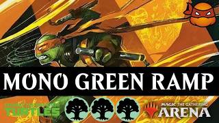 Mono Green Ramp 🌳 [Best of 1] Standard Event [MTG Arena] Teenage Mutant Ninja Turtles #mtgstandard