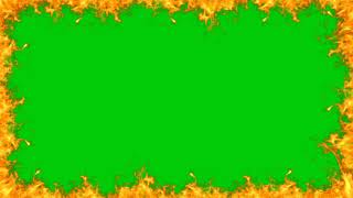 Green screen bingkai api# 1