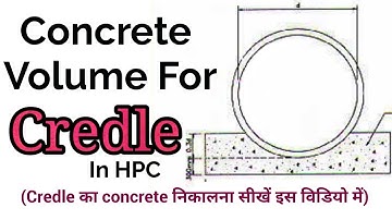 concrete volume for credle in pipe Culvert