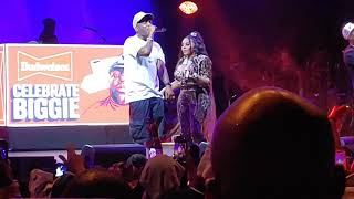 lil Kim and The Lox at The Celebrate Biggie Show in Prospect Park.