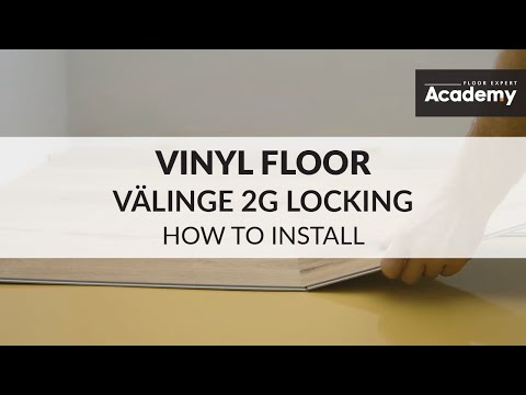 How to install Arbiton floor with Välinge 2G locking