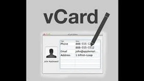 O que é vCard no celular?