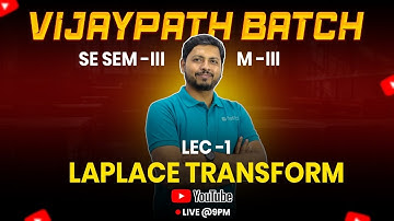 Laplace Transform LEC-1 | Complete Concept Explained | Maths - 3 | RK SIR | Vijaypath Batch | RKDEMY