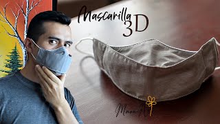 😷MASCARILLA 3🅳, 😷DIY🤞 ¡¡MUY FÁCIL!!🤧