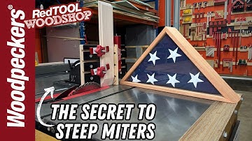 How to build a Memorial Flag Display Case with Woodpeckers Joinery Sled