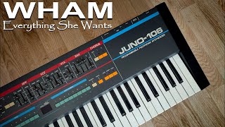 Wham!  Everything She Wants  ~ Vintage Synthesizer Recreation ~ RetroSound