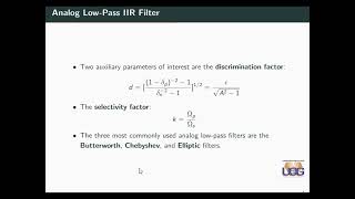 Digital Signal Processing | Chapter#07 | Concept | Design of Infinite Impulse Response Filter | John