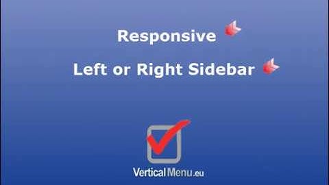 Vertical Menu Free WordPress Theme