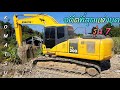 หินขนาดจัมโบ้ 🔰🔰🔰 รถแบคโฮ KOMATSU PC 200-7 ตักหินใส่รถพ่วง เสียงคำรามลั่นสุดๆ 🤩🤩🤩