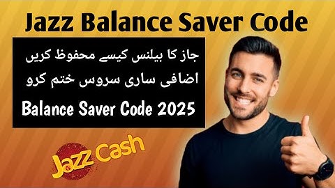 Jazz Balance Saver Code 2025 || How To Jazz Sim Save Extra Balance || #02