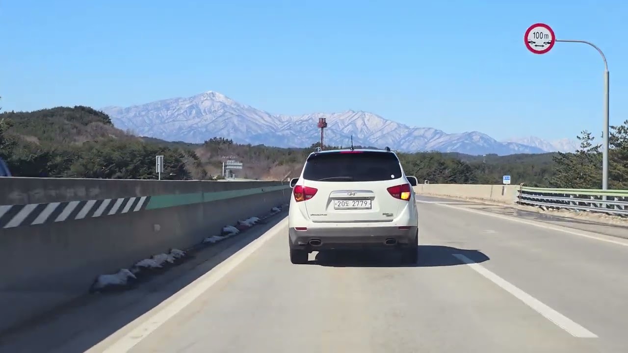 동해고속도로 남양양IC 출발 양양 분기점에서 서울양양 고속도로 화도분기점에서 포천화도 고속도로 4K 주행영상